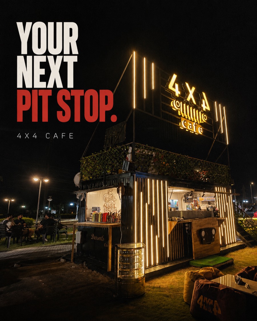 4X4 Cafe exterior at City Walk Strip